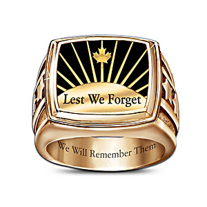 "We Will Remember" Commemorative Men's Ring