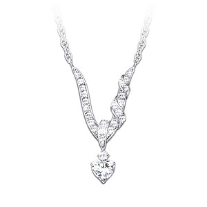 "Wrapped In Love" White Topaz Necklace