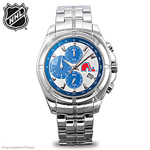 NHL&reg;-Licensed Quebec Nordiques&#153; Chronograph Watch