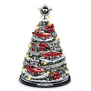 Ford Mustang Illuminated Christmas Tree With Revving Sound
