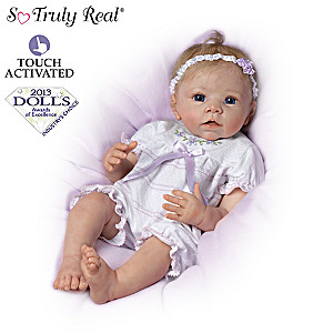 Touch-Activated Lifelike Moving Baby Doll By Linda Murray