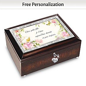 Granddaughter I Love You Personalized Music Box