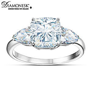 Crown Jewel-Inspired "Royal Legacy" 6-Carat Diamonesk Ring