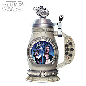 STAR WARS Han Solo Millennium Falcon Porcelain Stein