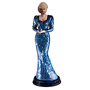 Princess Diana "Beauty & Grace" Sculpture With Mosaic Dress