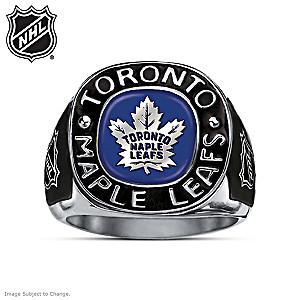 Toronto Maple Leafs&reg; Stainless Steel Men's Ring