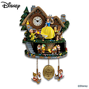 Disney Snow White Illuminated Wall Clock With Motion