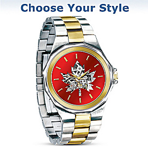 Canadian Pride Men's Stainless Steel Mechanical Watch