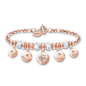 "Nature's Healing Wishes" Copper Charm Bracelet