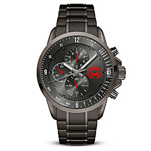 "We Will Remember" Men's Stainless Steel Chronograph Watch