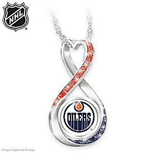 "Oilers&reg; Forever" Infinity Pendant Necklace