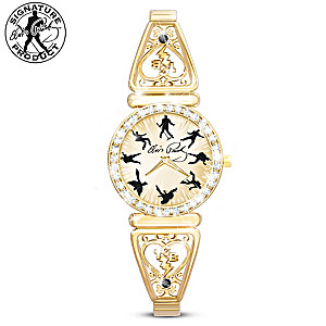 Rockin' Elvis Presley Rotating Watch With White Crystals