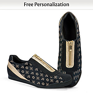 Personalized Shoes With Your Initials In A Designer Pattern