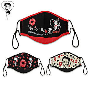 3 Betty Boop Adult Face Masks