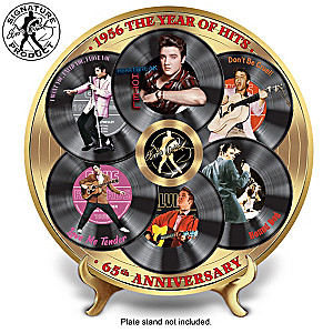 "Elvis 1956 The Year Of Hits" Porcelain Collector Plate