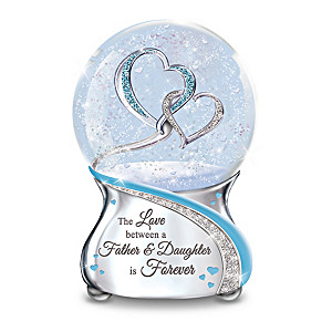 The Love Between A Father And Daughter Musical Glitter Globe
