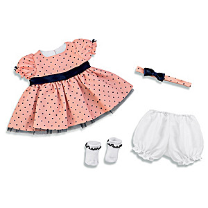 "Perfect Party Dress" Polka Dot Baby Doll Outfit Set