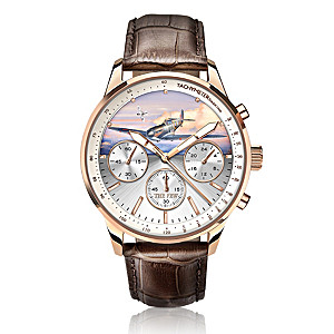 WWII Spitfire 85th Anniversary Leather Chronograph Watch