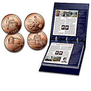 Commemorative Bicentennial Lincoln Cent Coins With Album