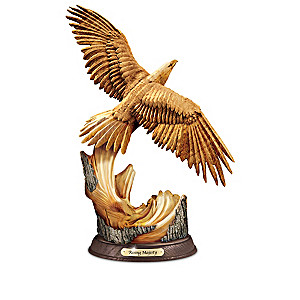 Soaring Splendor Eagle Collection With Hand-Carved Wood Look
