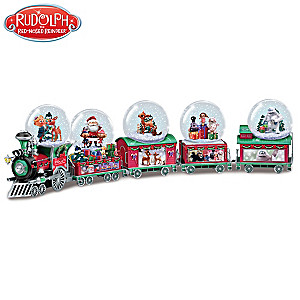Rudolph "Holiday Express" Musical Snowglobe Collection