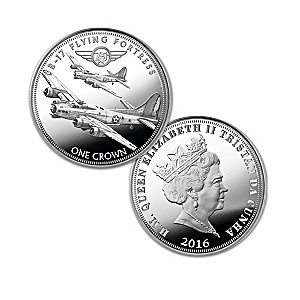 75th Anniversary WWII Bombers Silver Crown Coin Collection