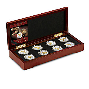 The Age of Dinosaurs Medallion Collection With Display Case