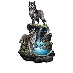 Al Agnew Illuminated Wolf Sculpture Collection