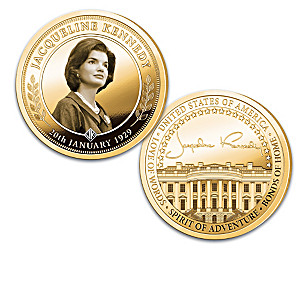 The Jacqueline Kennedy 24K Gold-Plated Proof Coin Collection