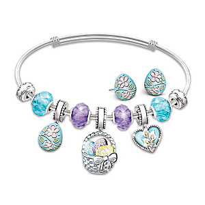 Holiday Charm Bracelet Collection With Collector's Box