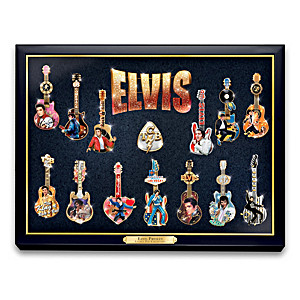Elvis Presley "Legacy" Pin Collection With Display Case