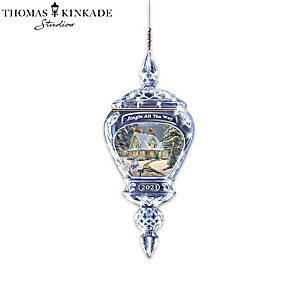 Thomas Kinkade Annual Crystal Christmas Ornament Collection