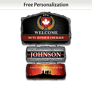 "Honouring Veterans" Personalized Welcome Sign Collection
