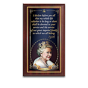 Queen Elizabeth II Remembrance Wooden Plaque Collection