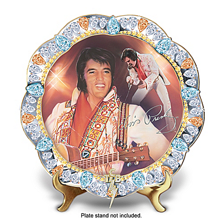 Gem Of Rock And Roll Porcelain Collector Plate Elvis Fan Gift