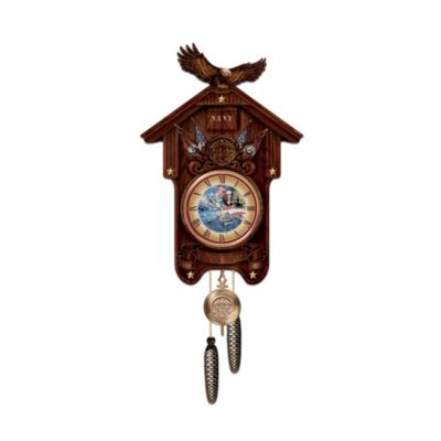 Hour of Glory U s Navy Collectible Wood Cuckoo Clock