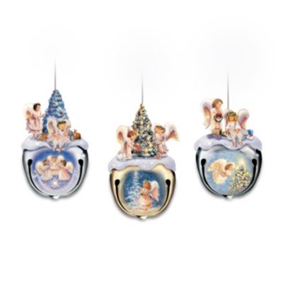 Christmas Blessings Jingle Bell Angel Ornaments