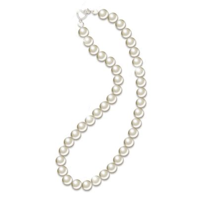 Michelle Obama Inspired Genuine Mother Of Pearl Necklace Pearls Of