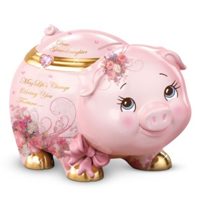 Bradford Exchange My Precious Granddaughter Musical Piggy Bank 