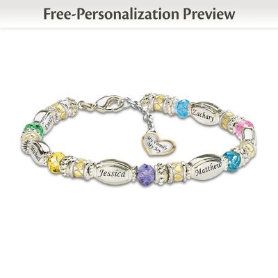 family birthstone bracelets