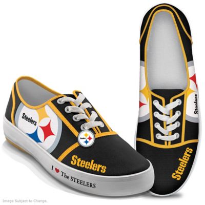 Pittsburgh Steelers Womens Canvas Shoes