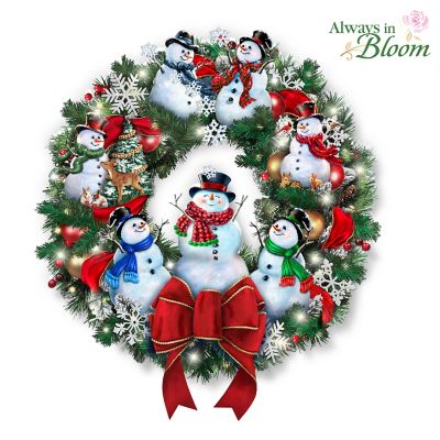 Dona Gelsinger Snow-Kissed Holiday Cheer Wreath