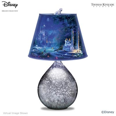 Cinderella Glass Lamp With, Disney Princess Lamps