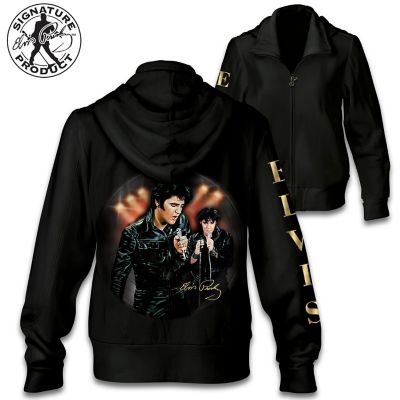 elvis zip up hoodie