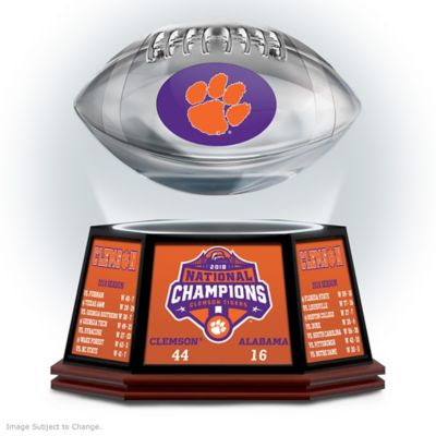 Clemson 2018 Football National Champions Levitating Football