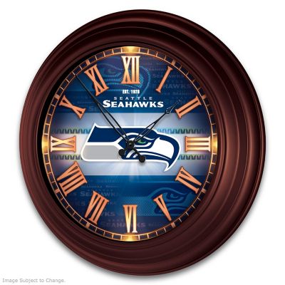 Details about   LED Vinyl Clock Seattle Seahawks LED Wall Art Decor Clock Original Gift 7237