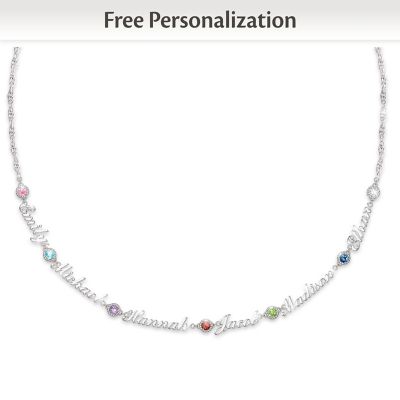 personalized name necklace  Lovers gift Kristen style Sterling Silver Name Necklace  Birthstone Necklace  ORDER ANY NAME