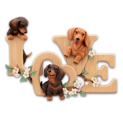 92 cm ALAZA Valentine's Day Dachshund Puppy Dog Love Heart Round Area Rug for Living Room Bedroom 3' Diameter 