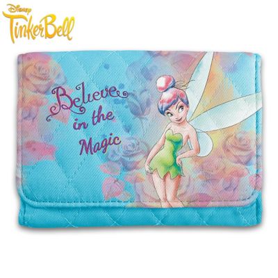 Disney Tinkerbell Pink Tri-fold Wallet 