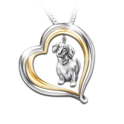 Loyal Companion Dog Lover Dachshund Pendant Necklace Gift Idea